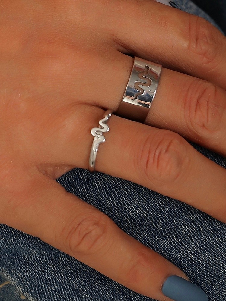 Little Snakes 2PCS Ring Set
