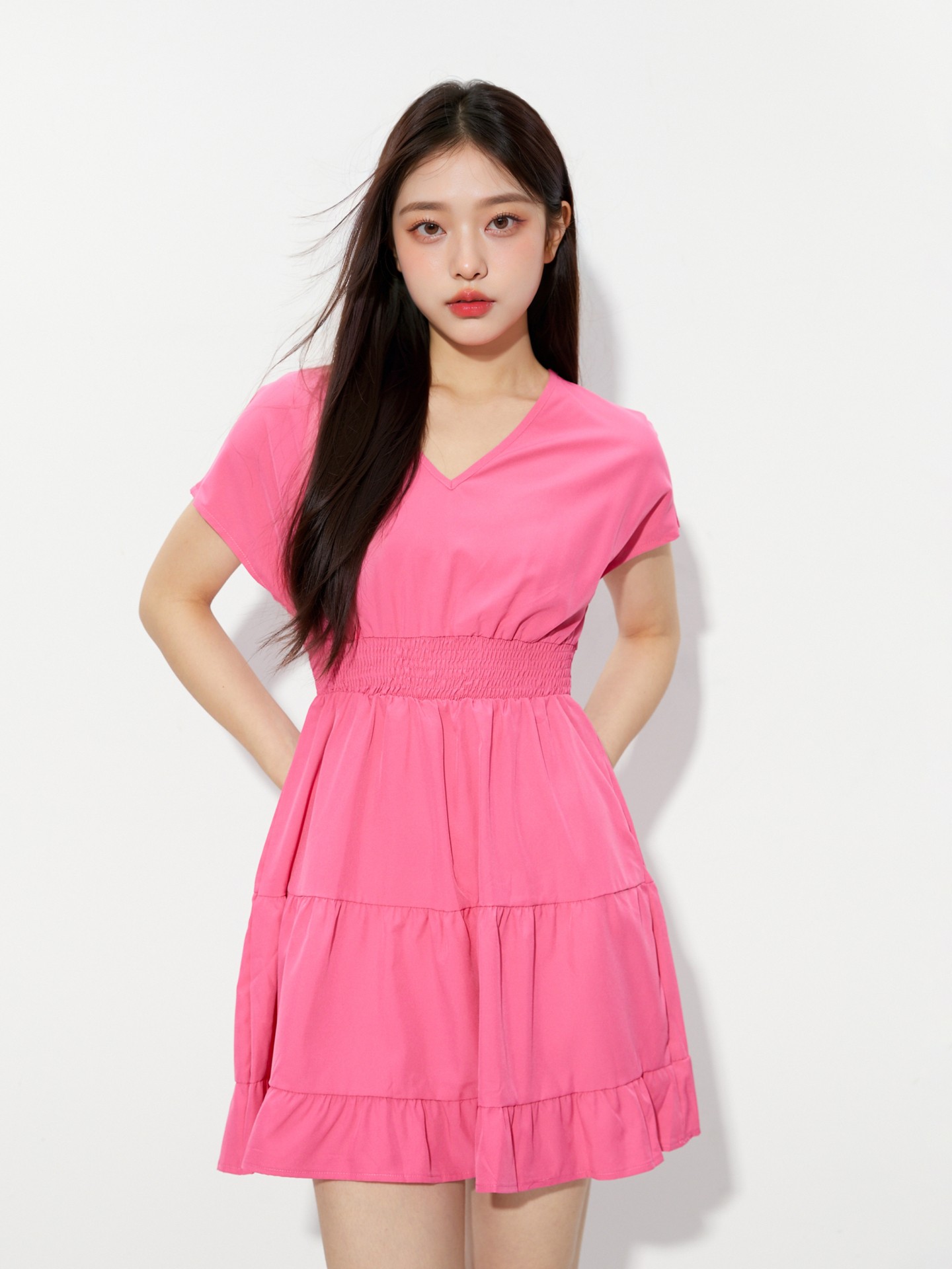 Smocking A-Line Dress