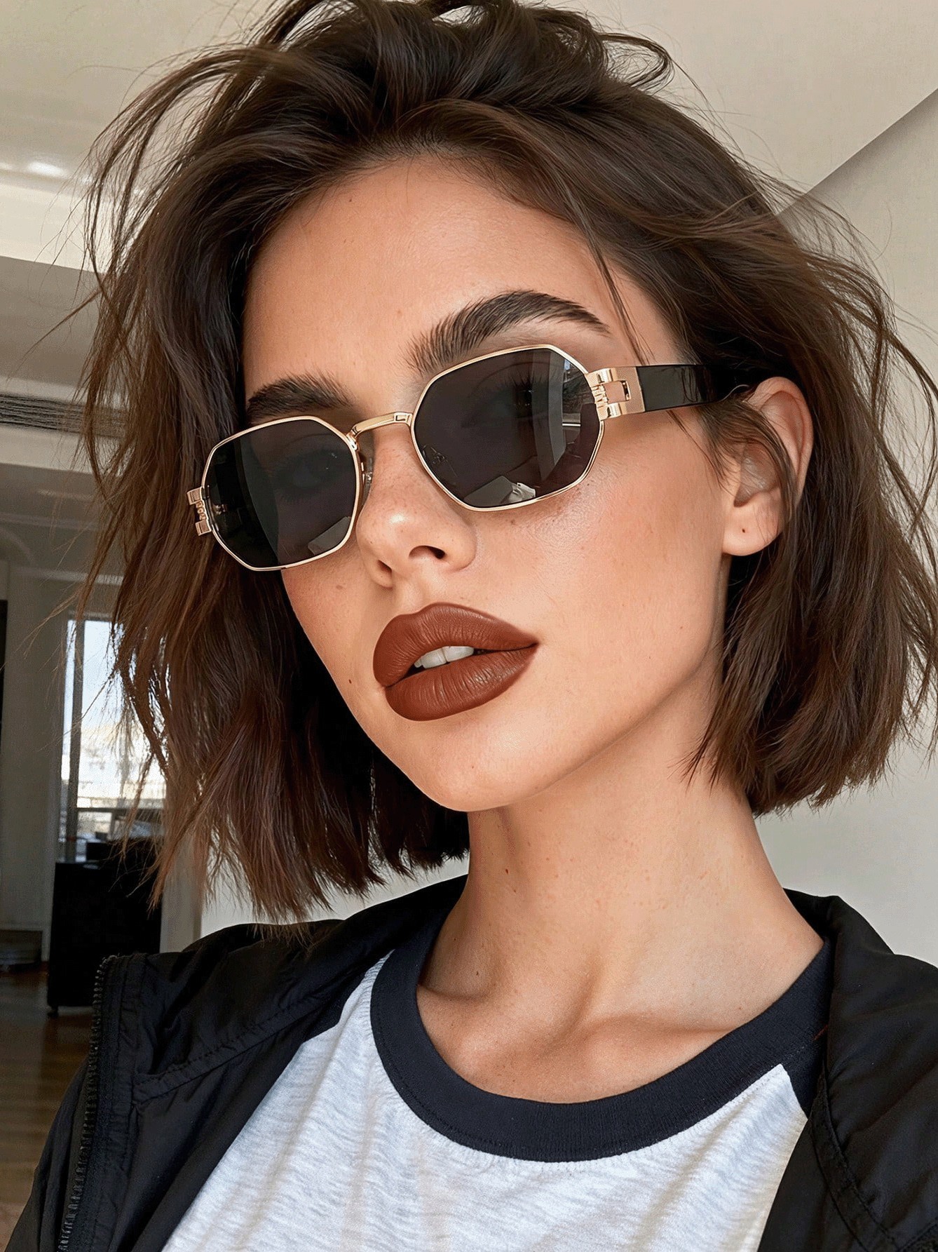 Geometric Retro Sunglasses
