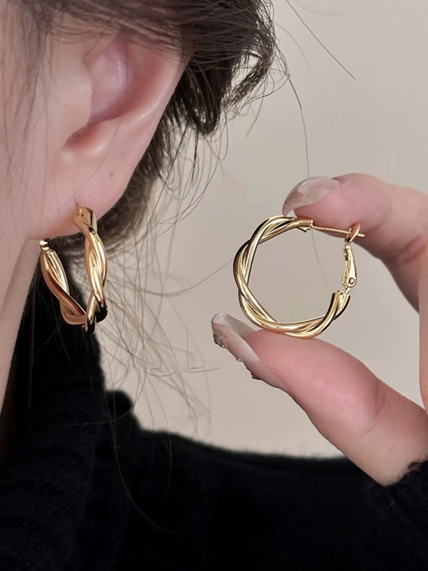 Geometric Artificial Jewellery - Hoop