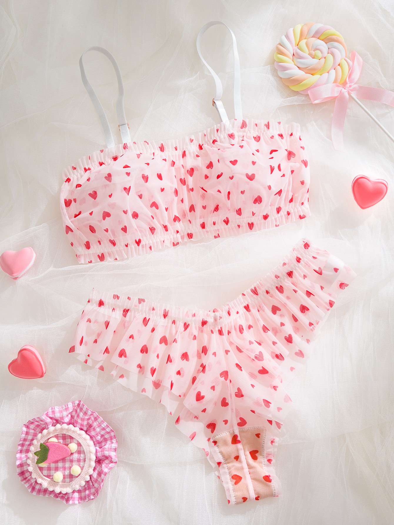 Ruffle Bra & Panty Set