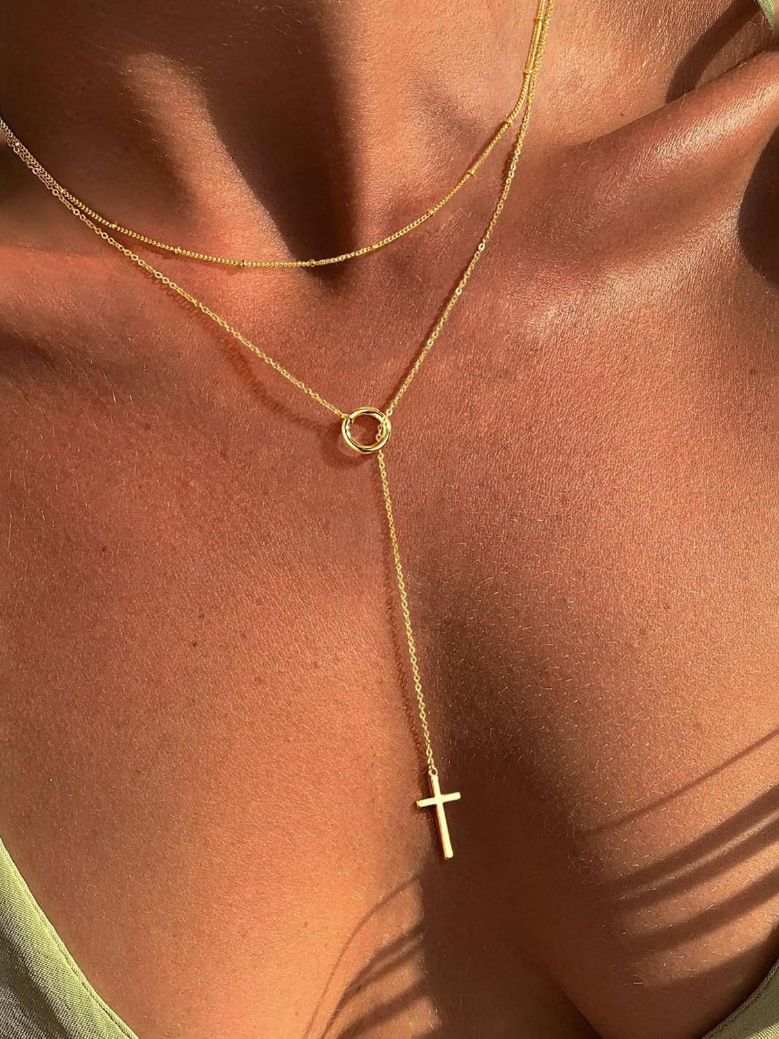 Cross Artificial Jewellery - Necklace Set