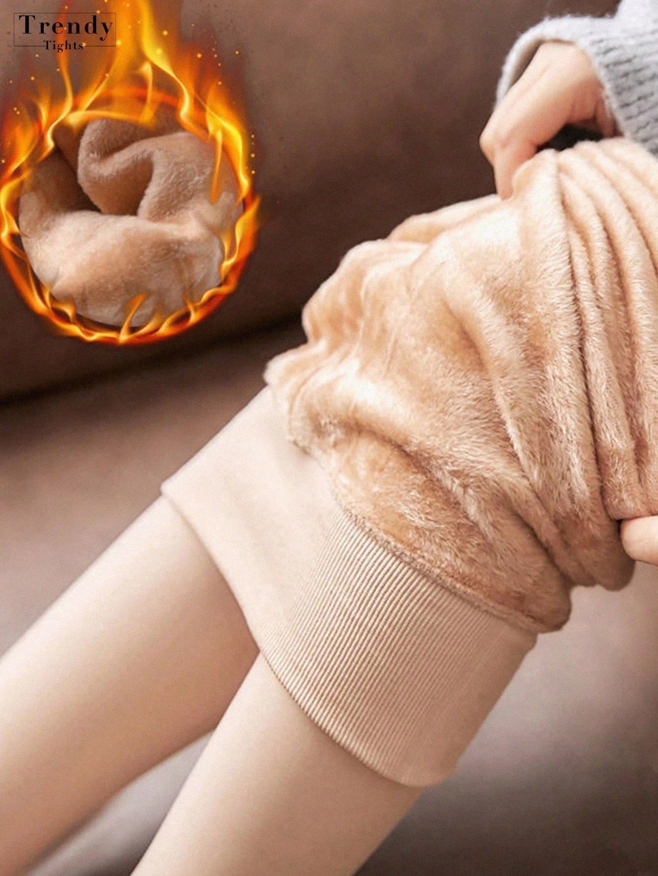 Winter-Warm Fleece-Lined Tights