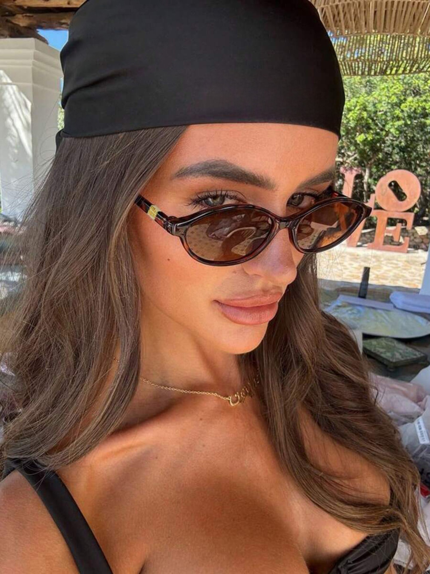 Metal Detail Retro Sunglasses