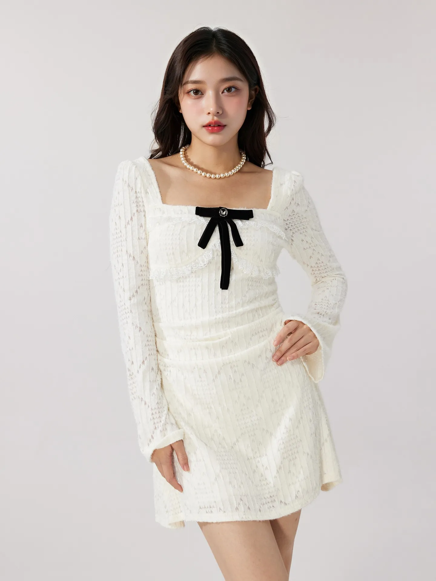 bodycon dress with bow | Savana black dress with pink bow in front Three Ways To Wear beautiful pregnancy dresses 24 Hips Color:RV