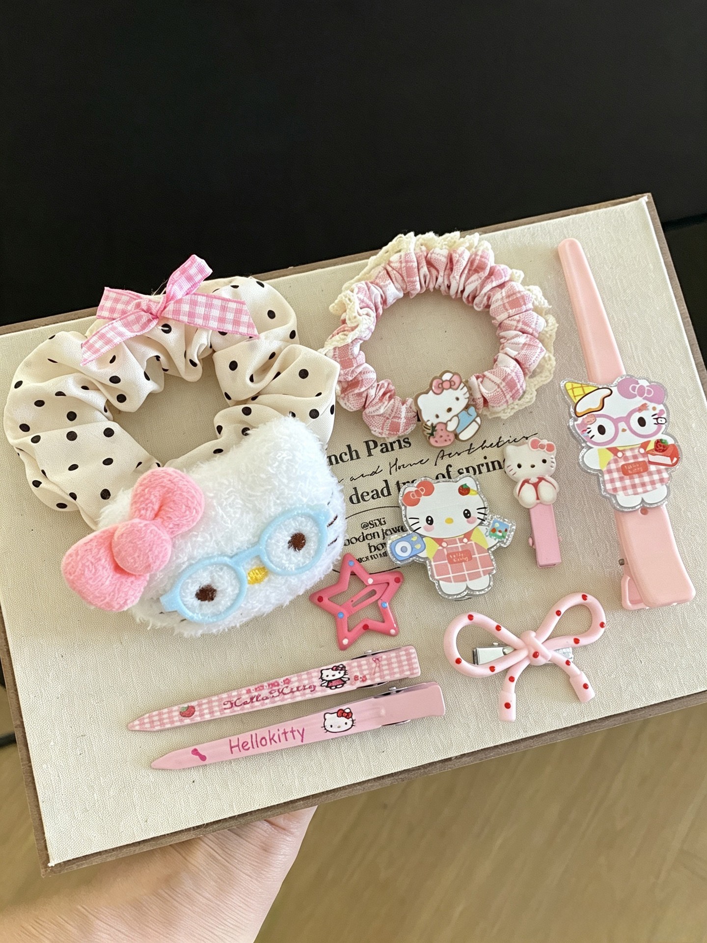 9pcs Bow Hair Clip