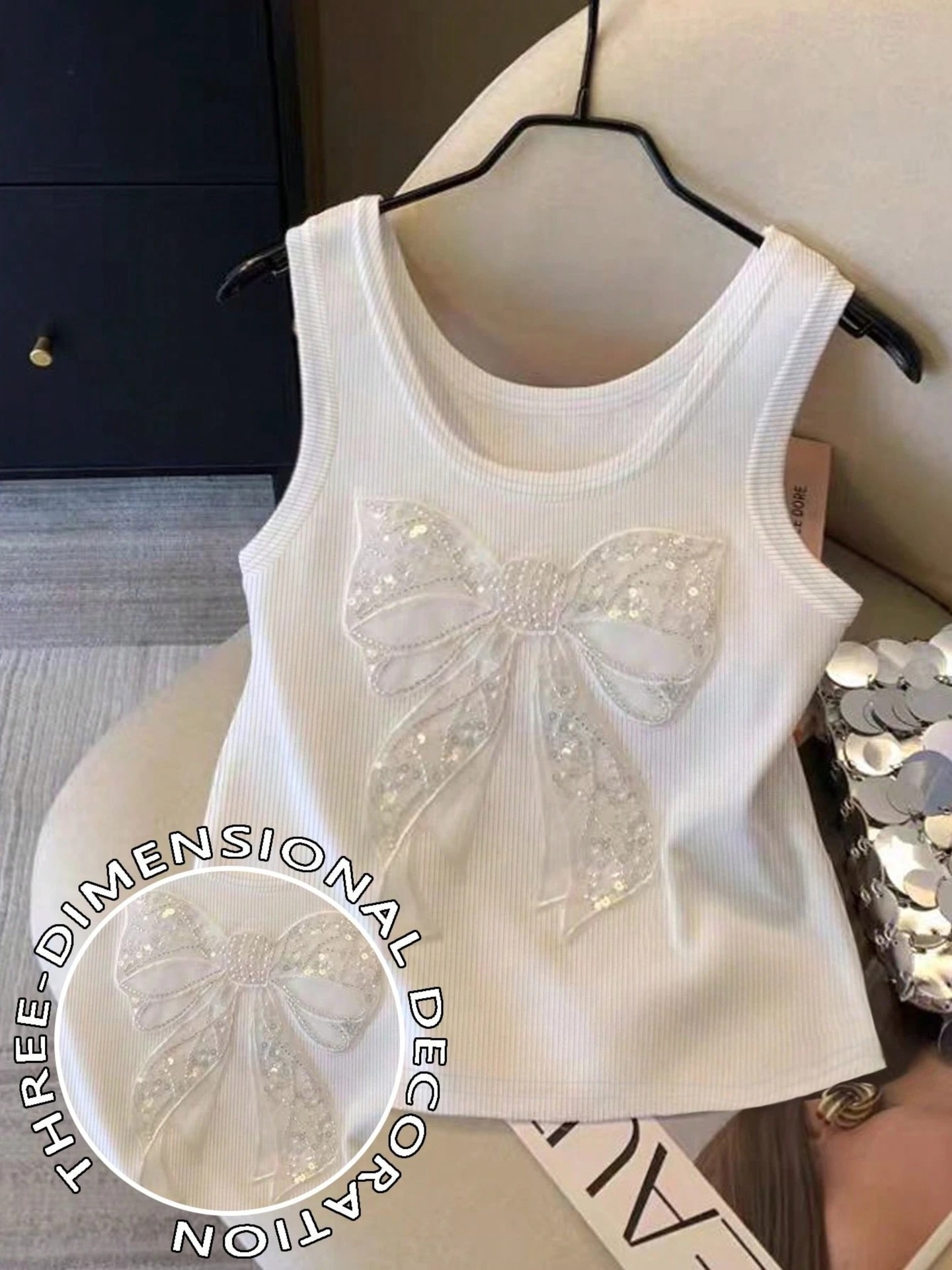 Appliquéd Tank Top