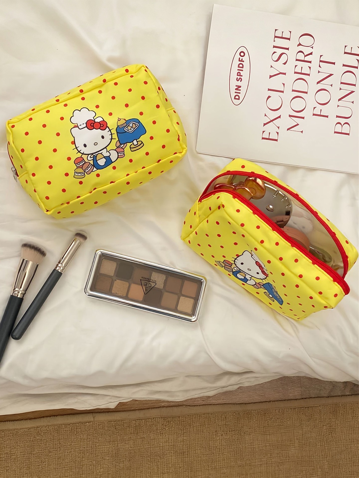 Polka Dots Makeup Bag