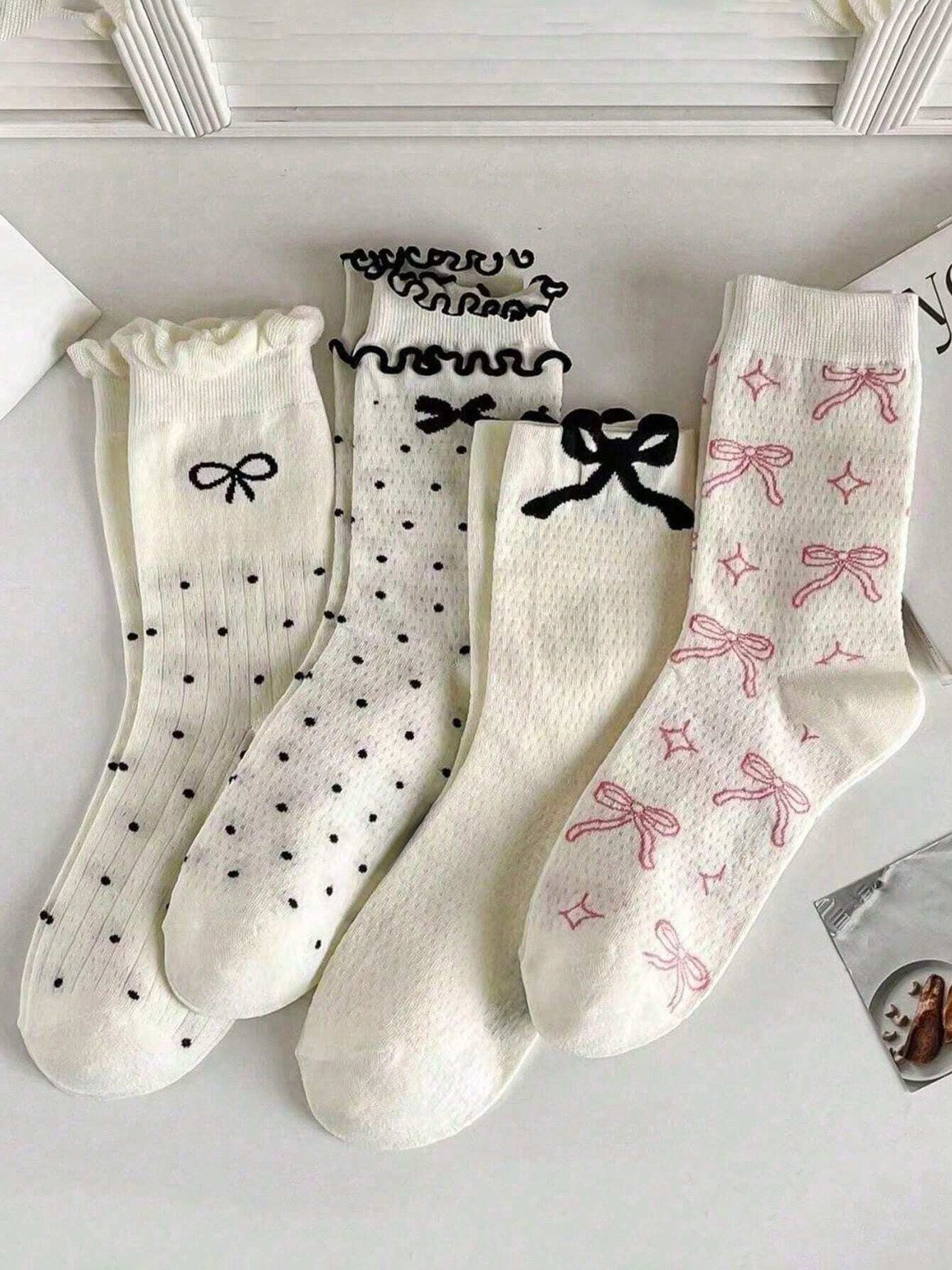 4Pairs Of Bow Sock