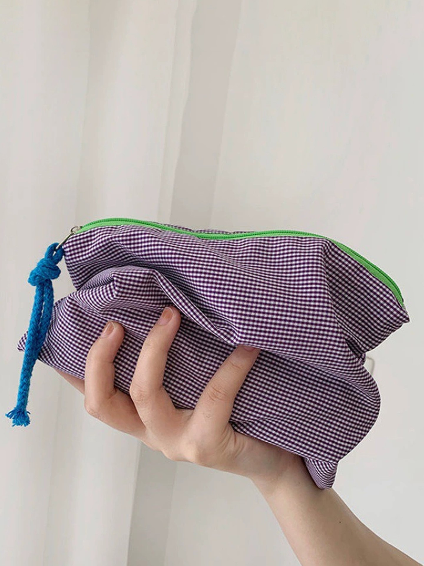 Color Block Makeup Bag