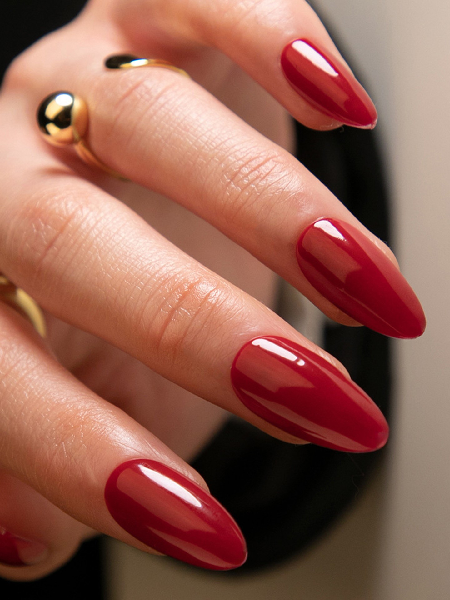 Christmas Red Artificial Nails