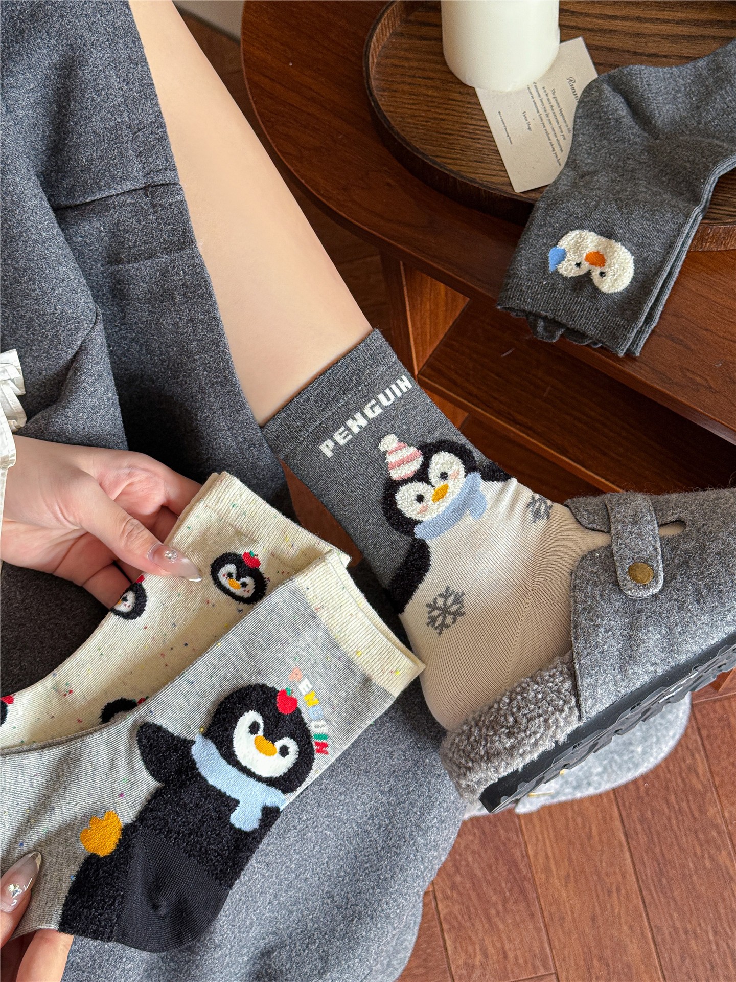 4Pairs Of Animal Print Sock