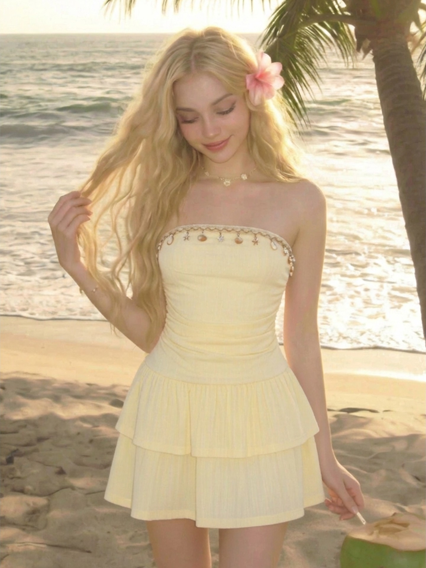 Beads Tube Dress