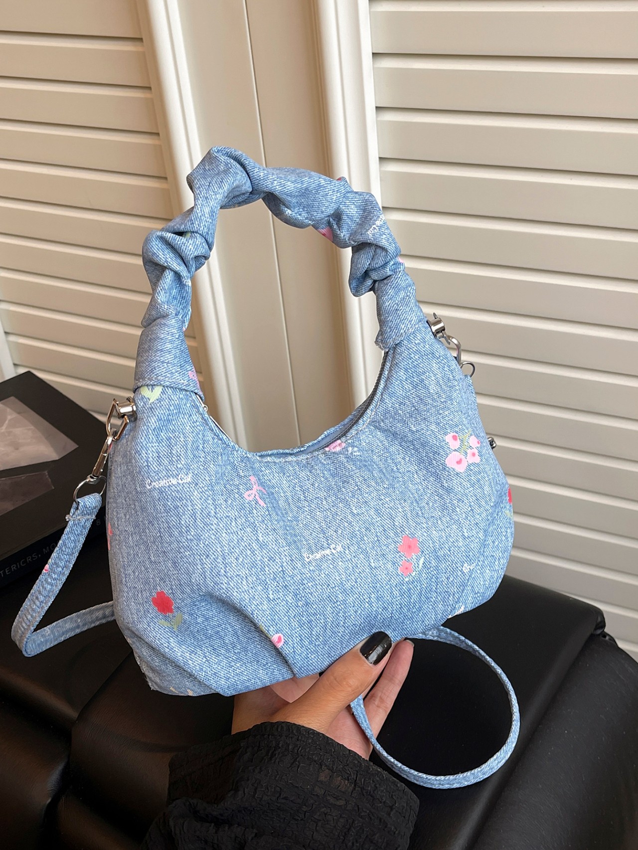 Denim Crossbody Bag
