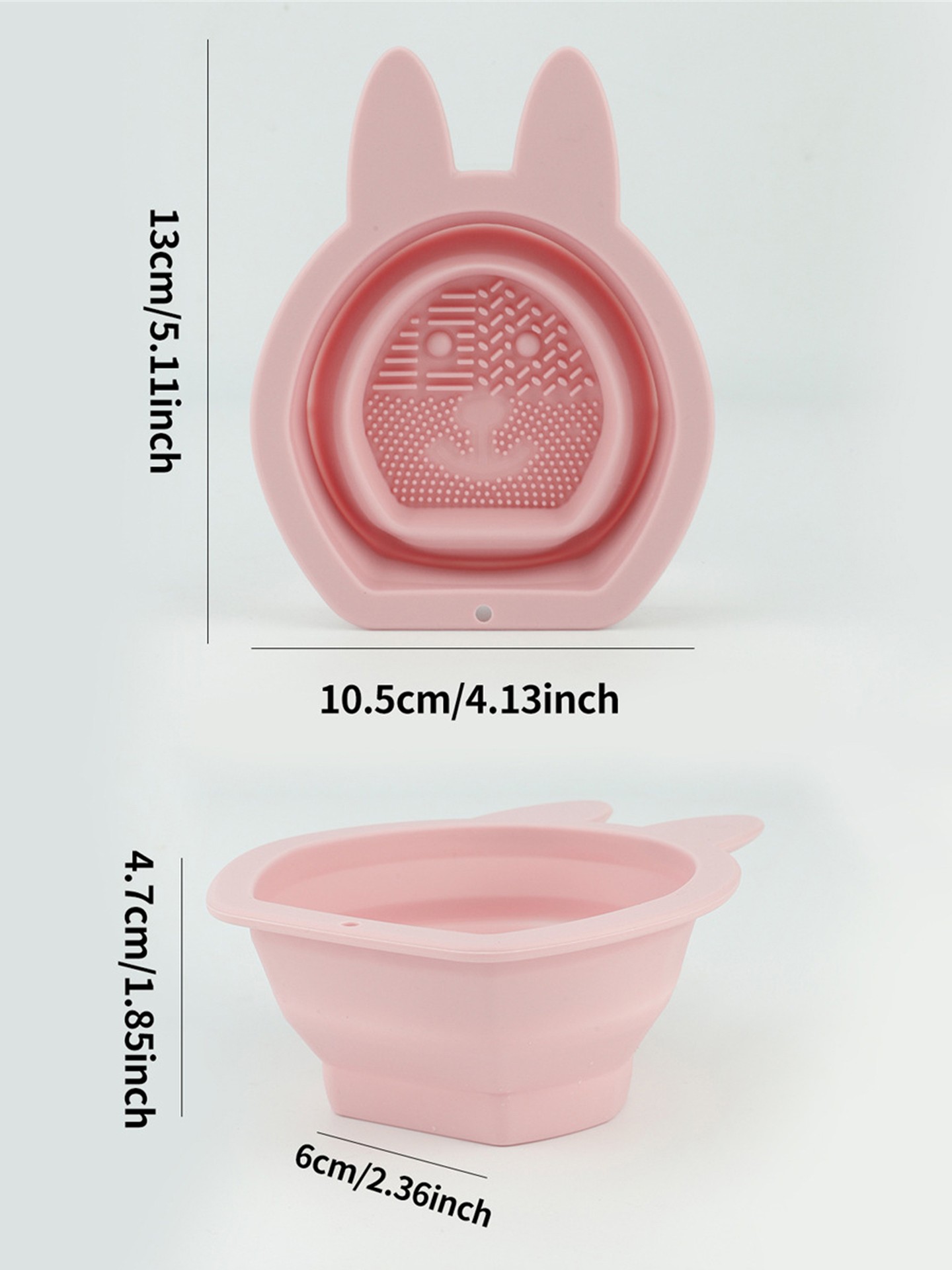 Bunny Silicone Collapsible Brush Cleaner