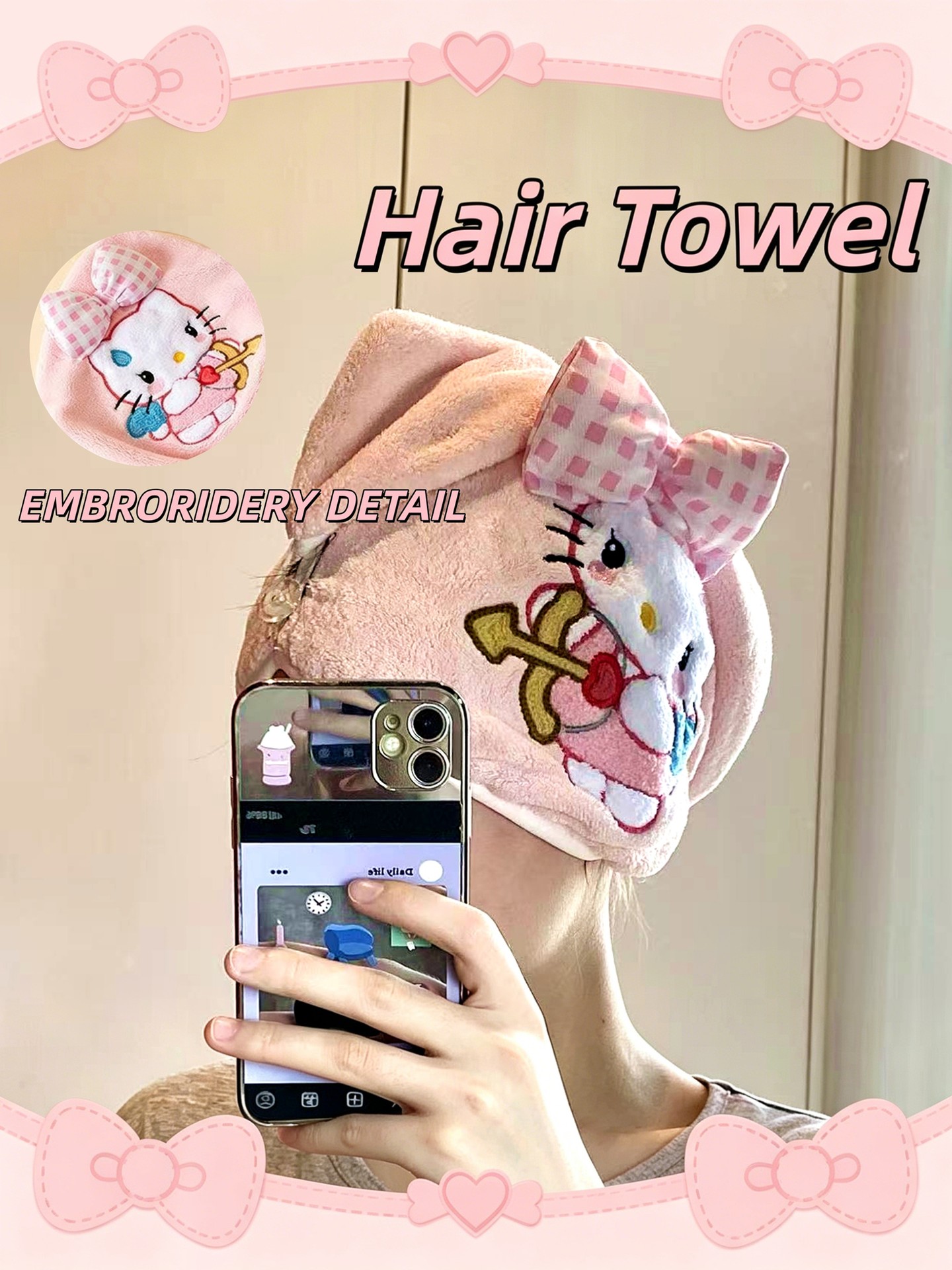 Bow Hair Towel
