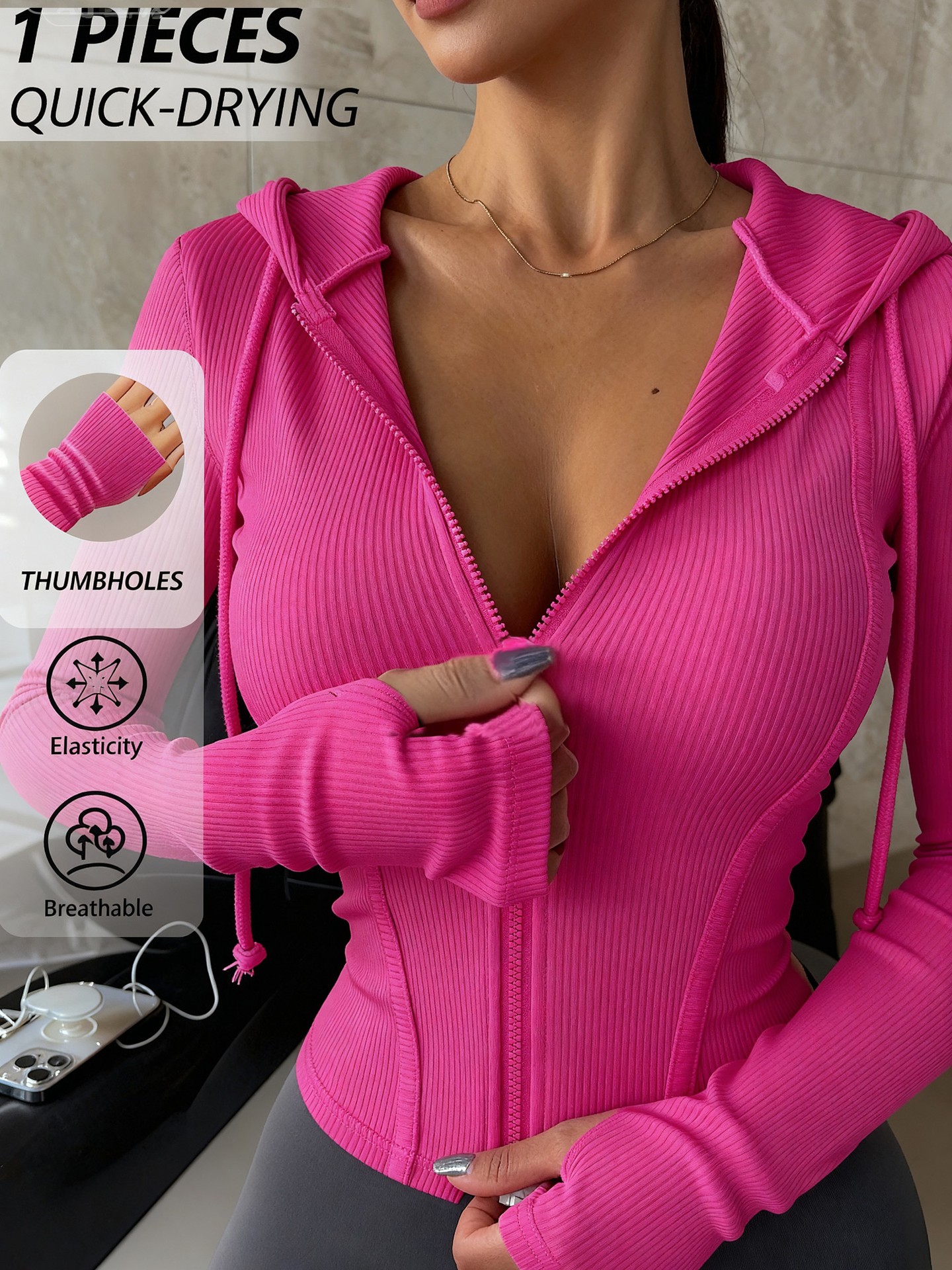 Thumbhole Sports Jacket