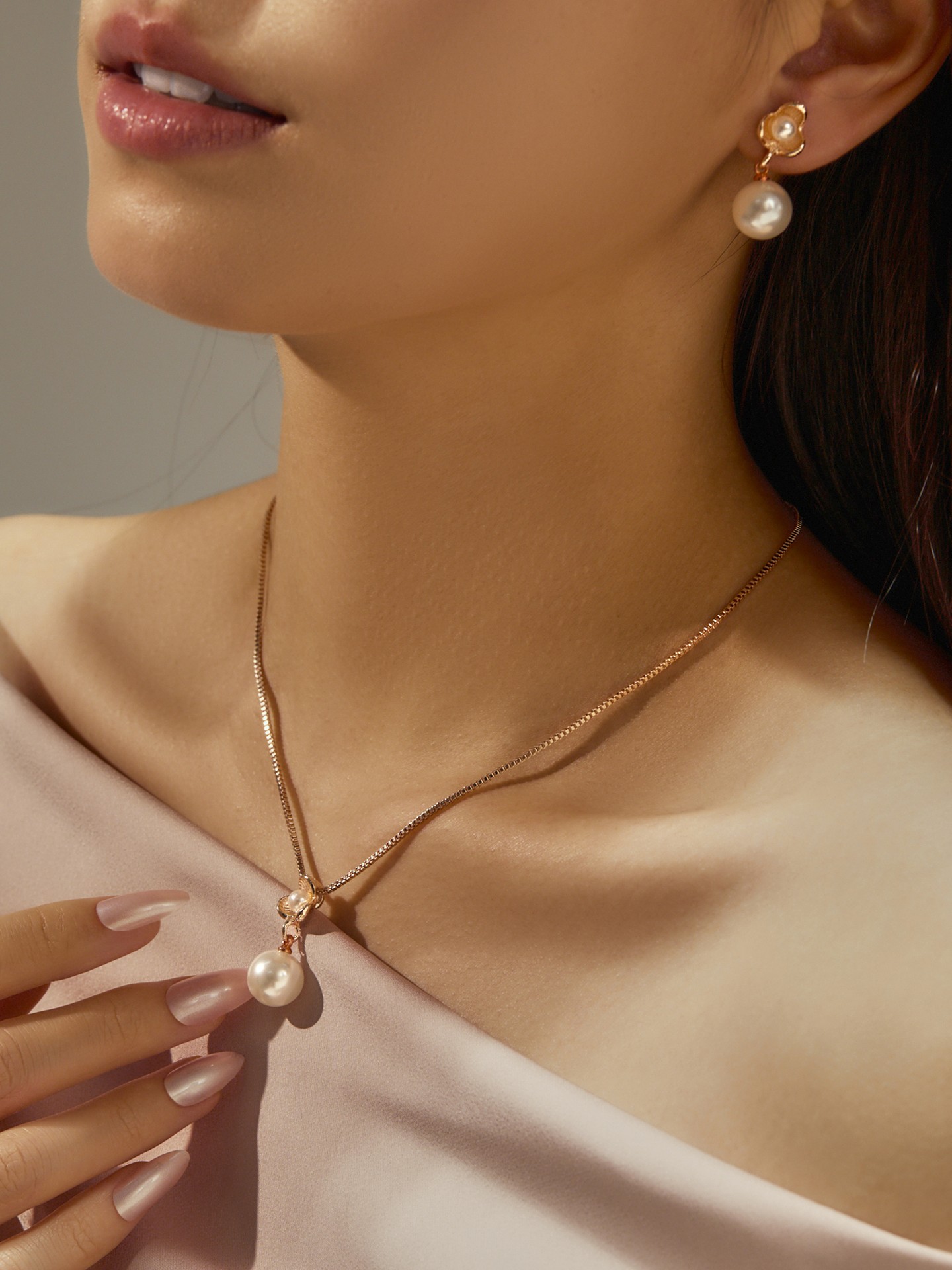 Artificial Pearl Jewellery Set