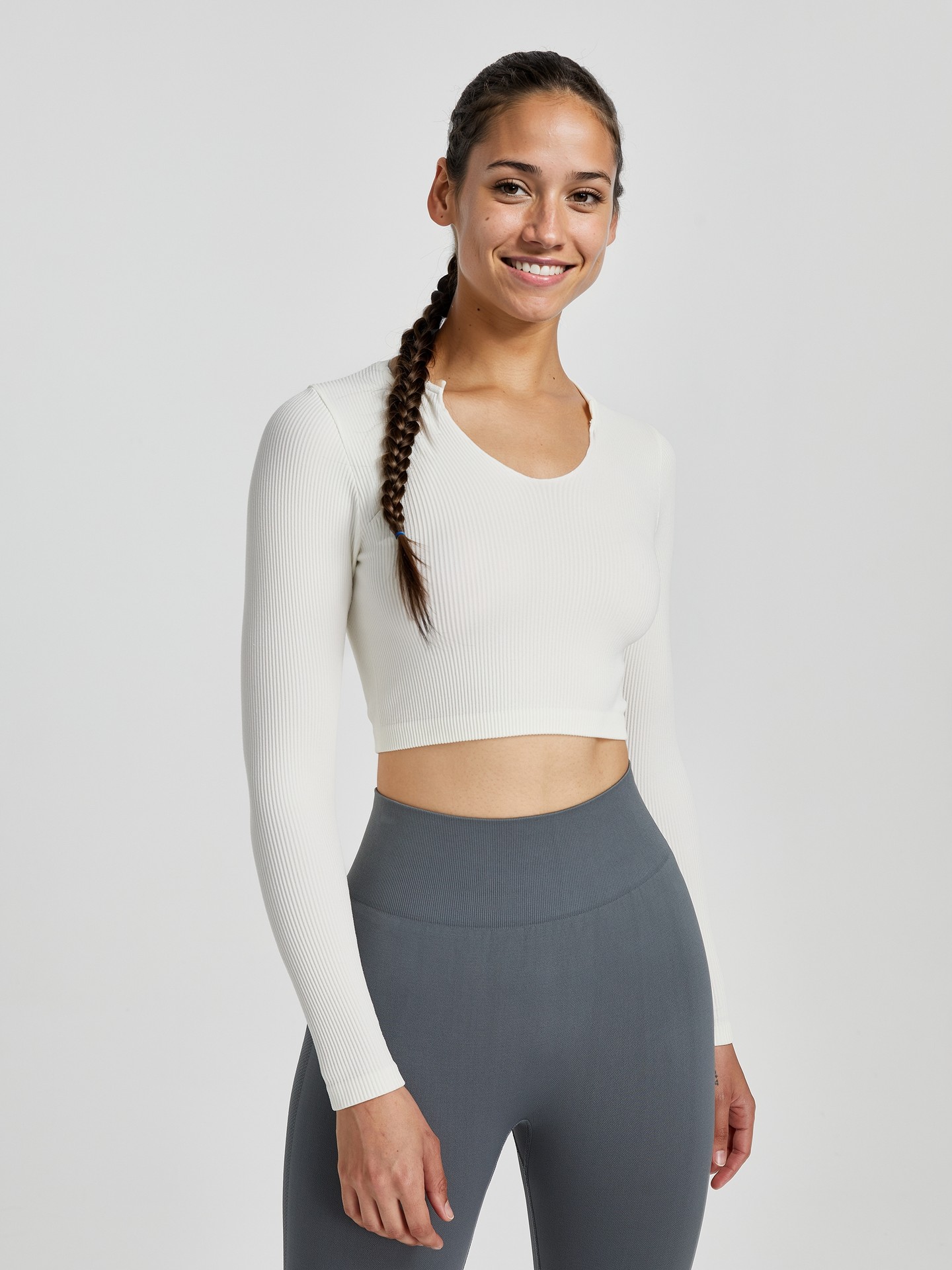 Fitted Sports Crop T-Shirt