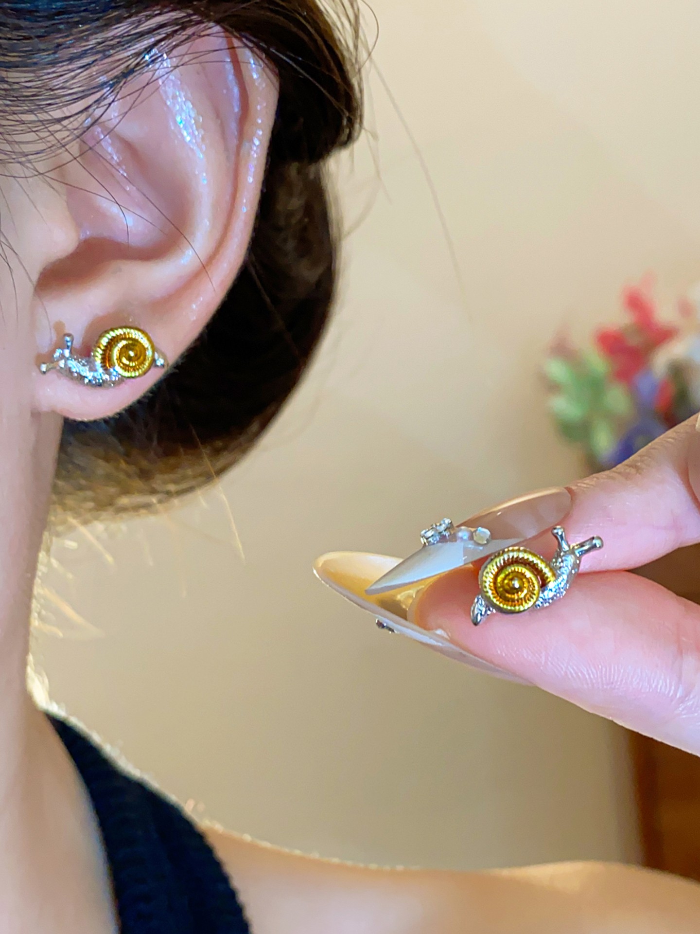 Animal Print Stud Earrings