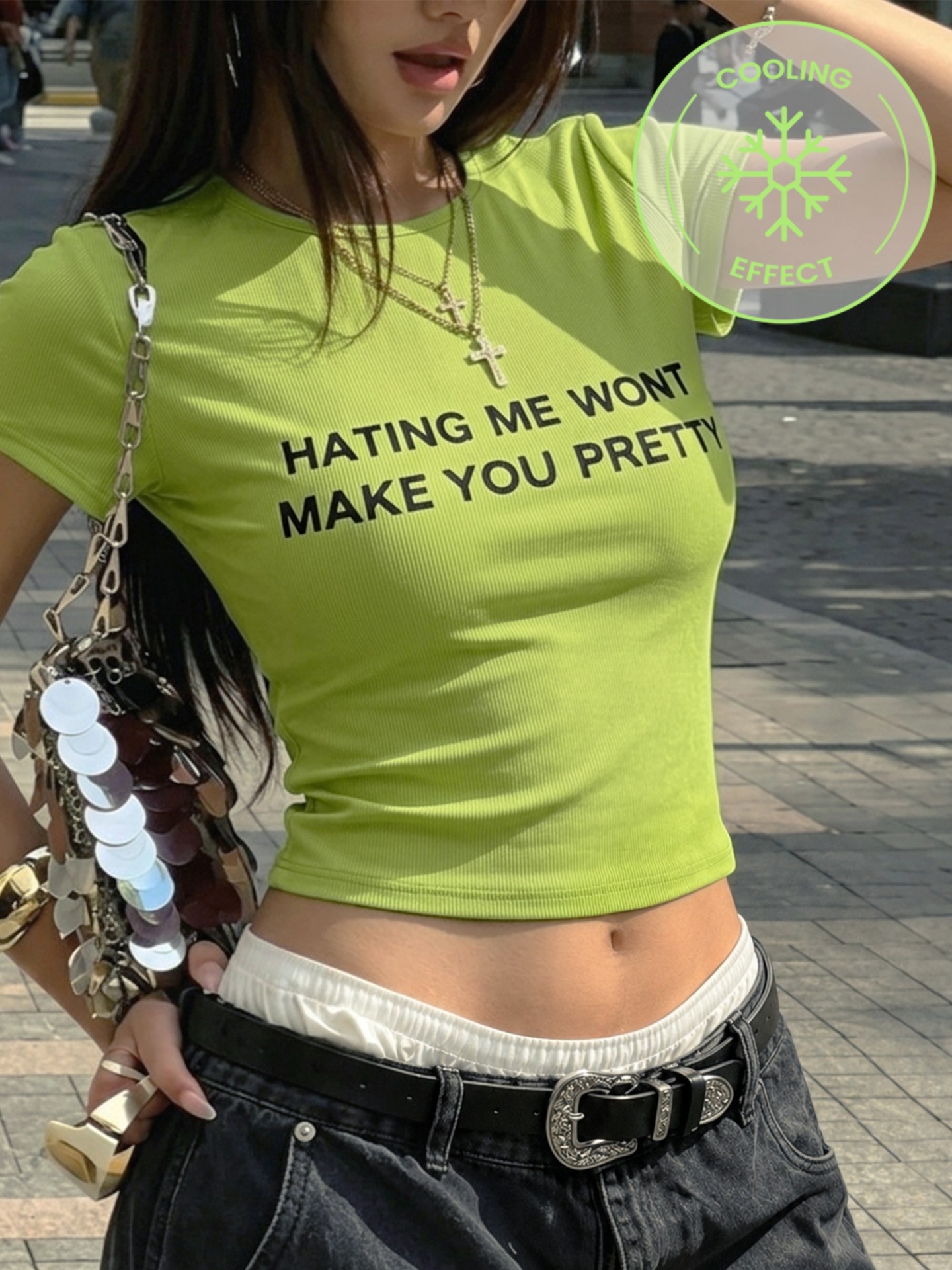 Cooling Effect Pullover T-Shirt