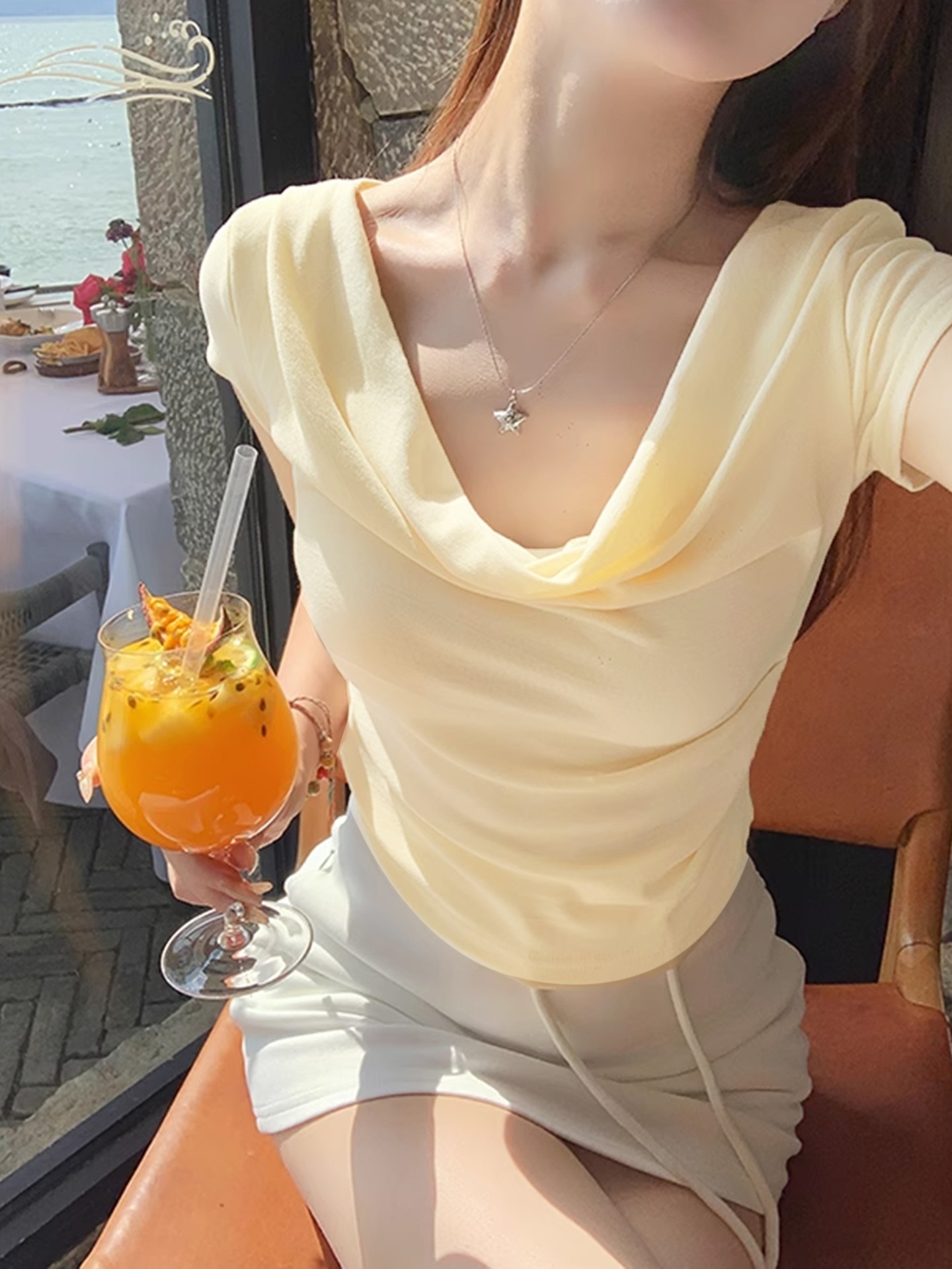 Draped Pullover T-Shirt
