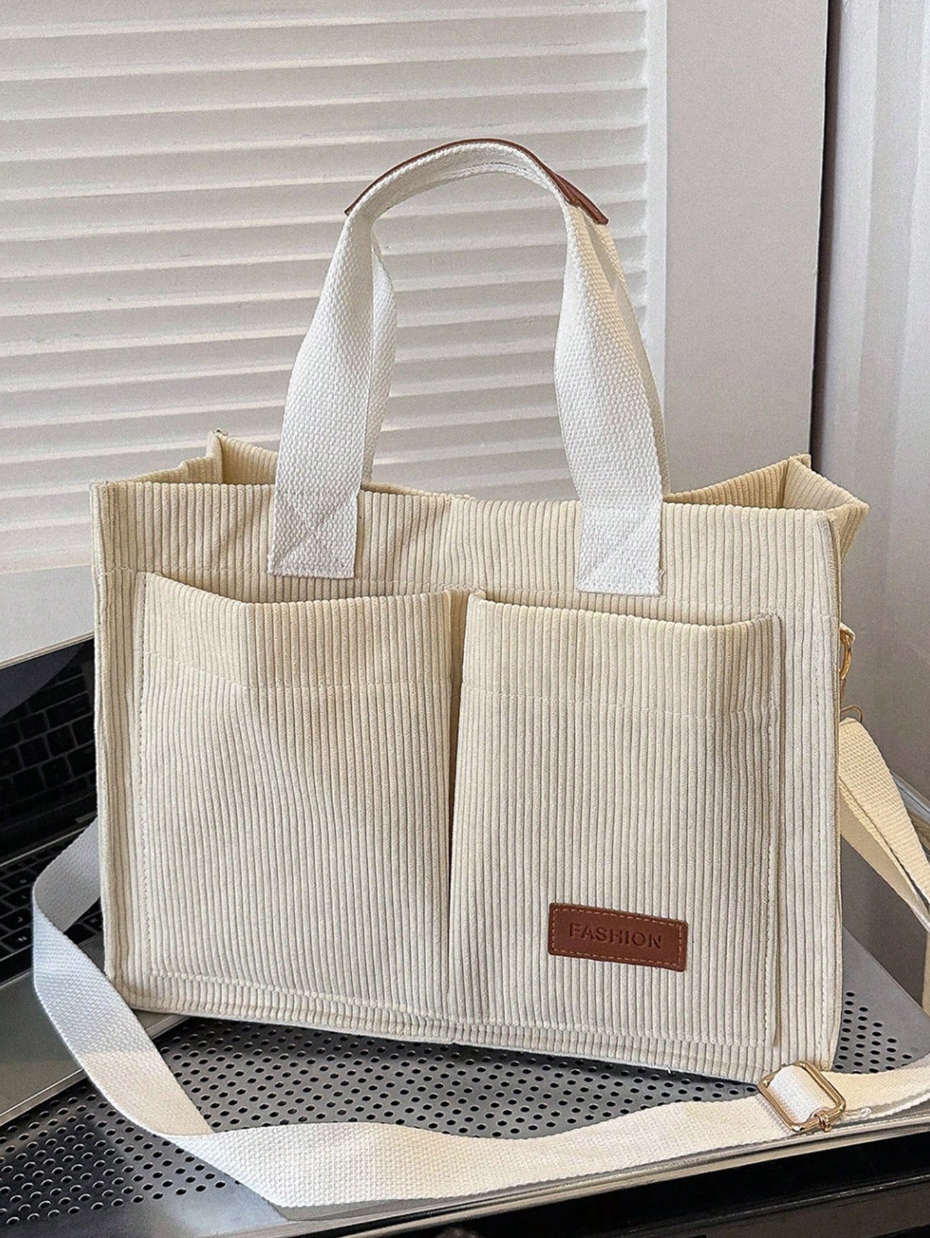 Patched Totes Bag