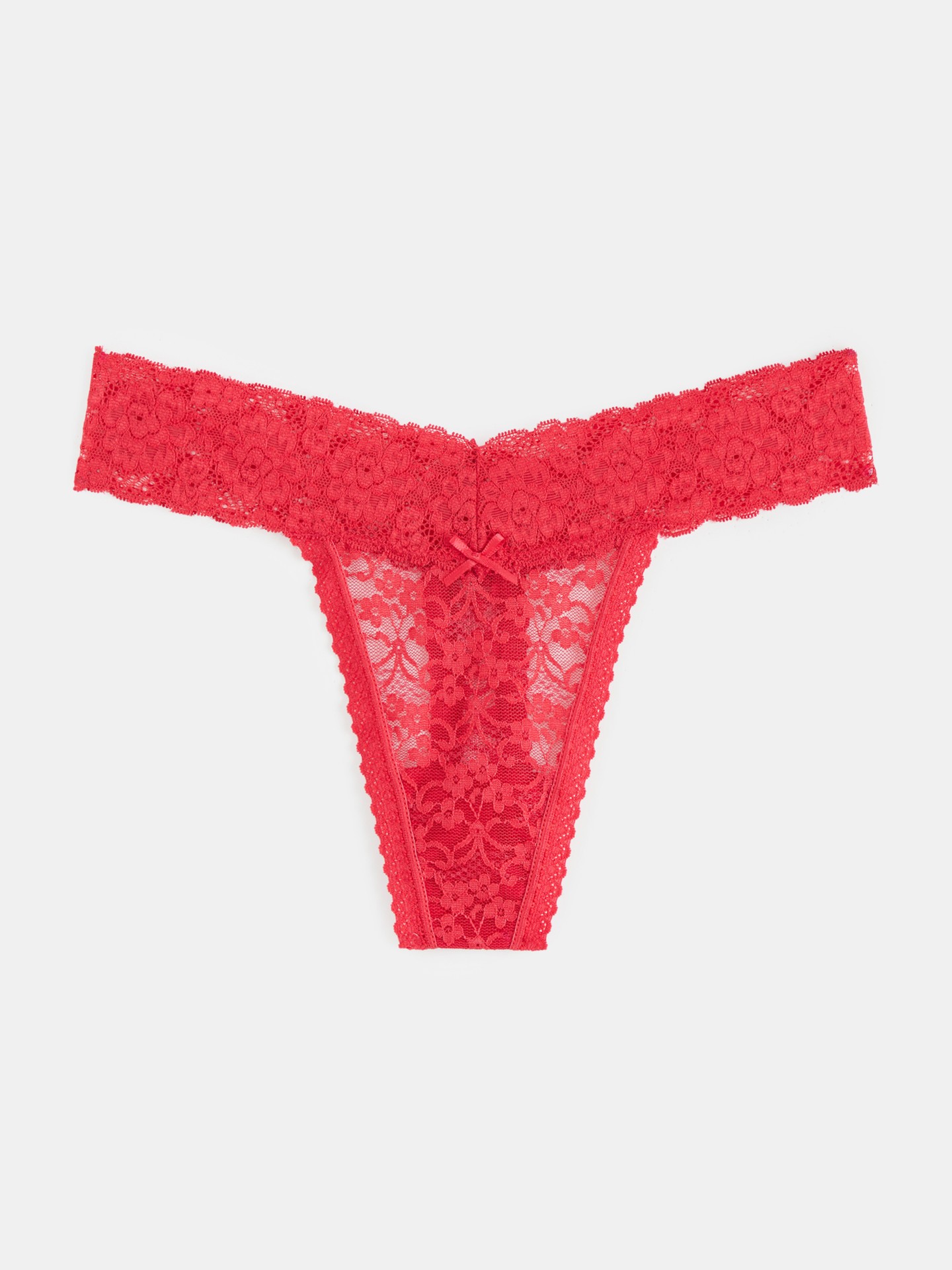 Lace-trimmed Thongs