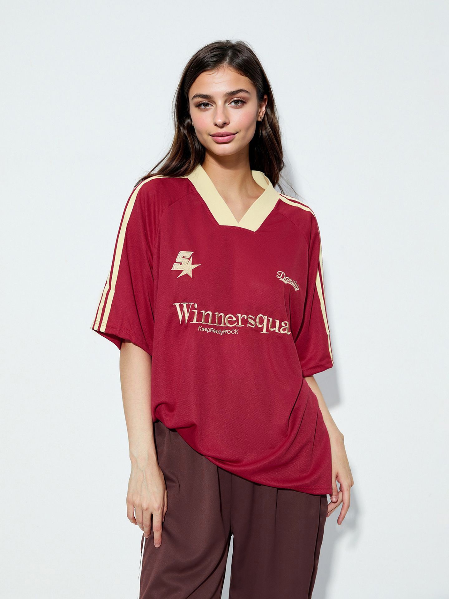 Embroidery Pullover T-Shirt