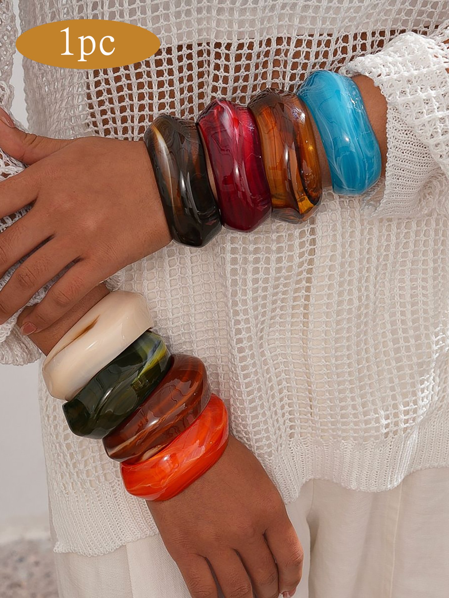 1pc Circular Ring Bangle Bracelets