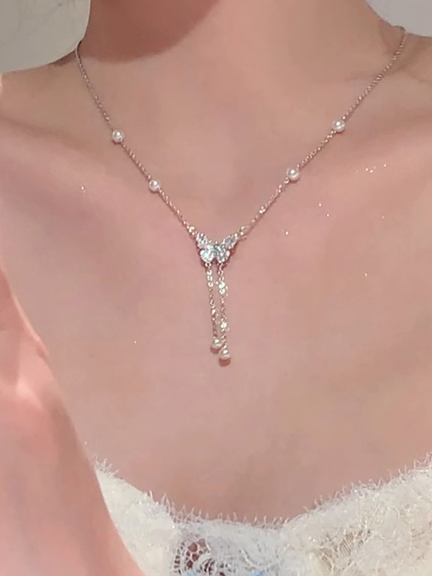 Butterfly Artificial jewellery - Pendant Necklace