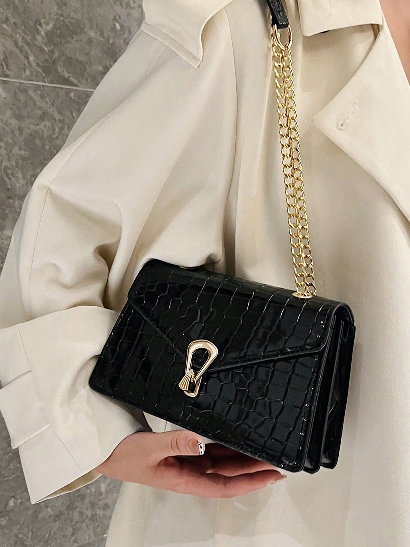 Geometric Shoulder Bag