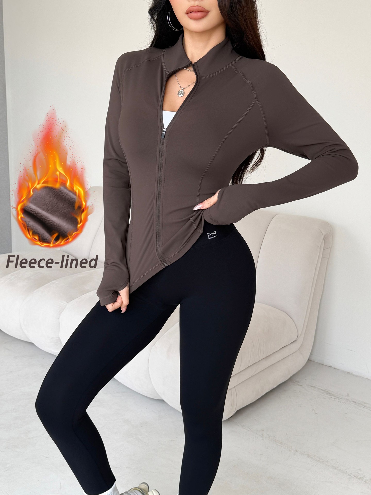Fleece-lined Sports Jacket