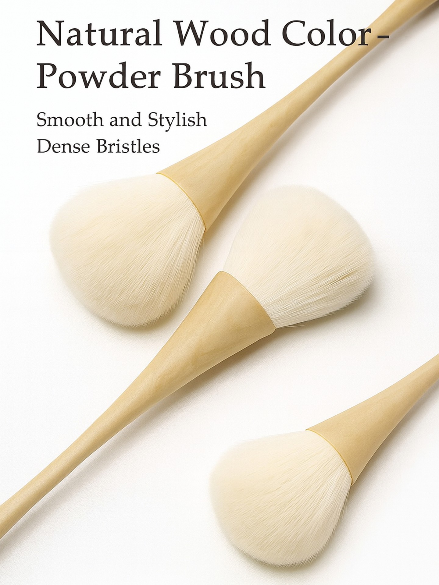 Natural Wood Color Blush Brush