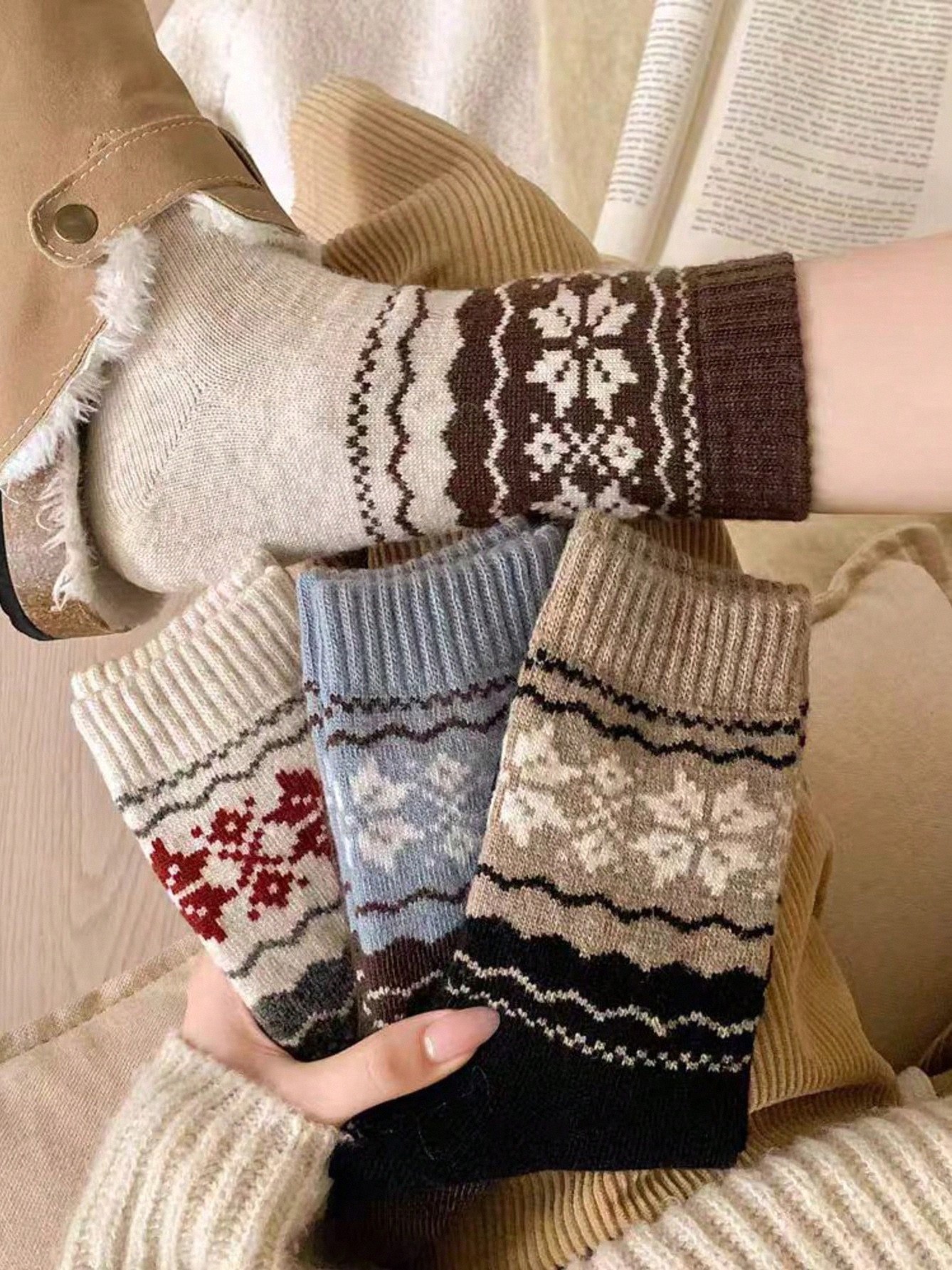 4Pairs Of Geometric Sock Set