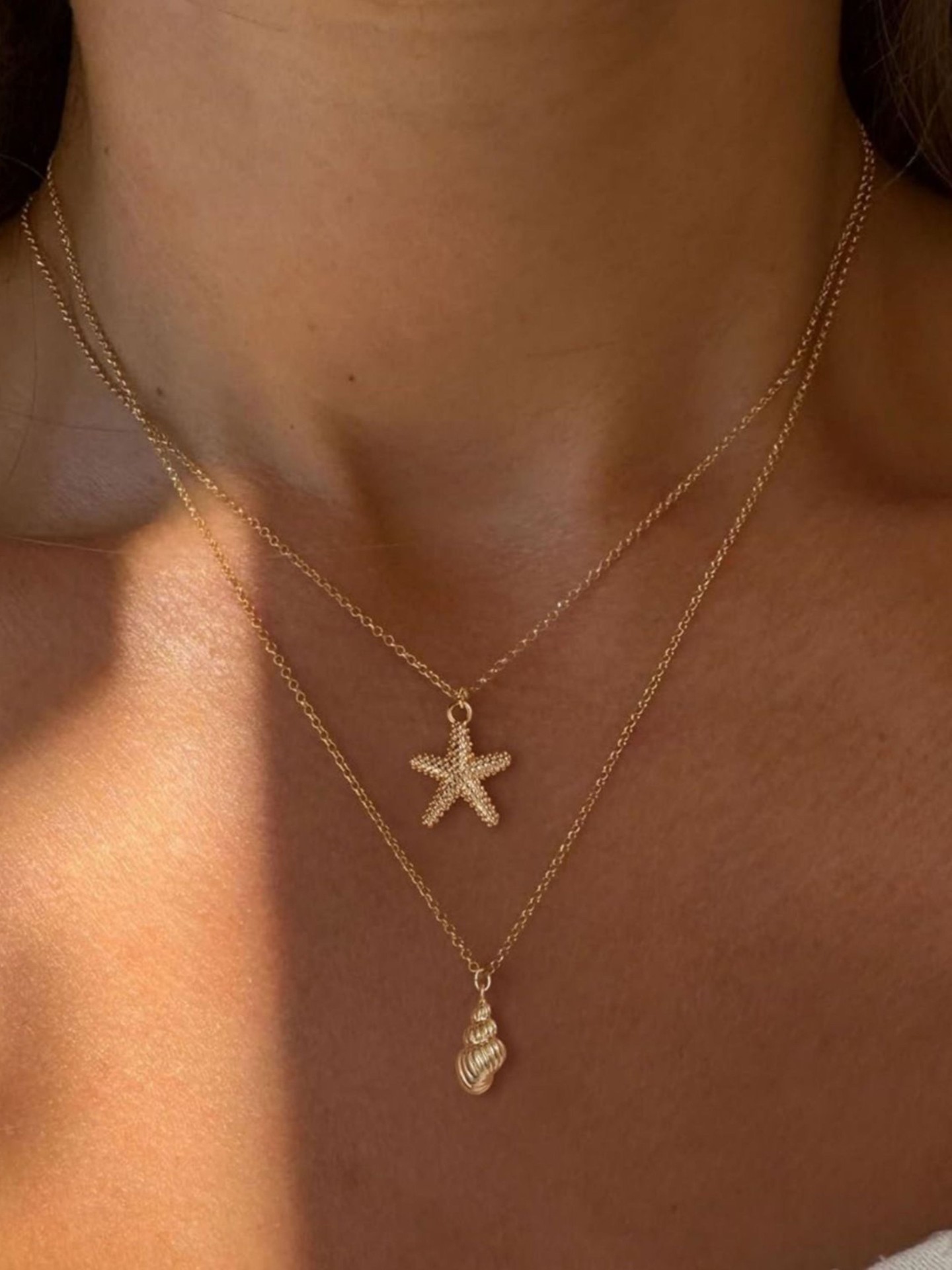 Starfish Artificial Jewellery - Multi-Layer Necklace