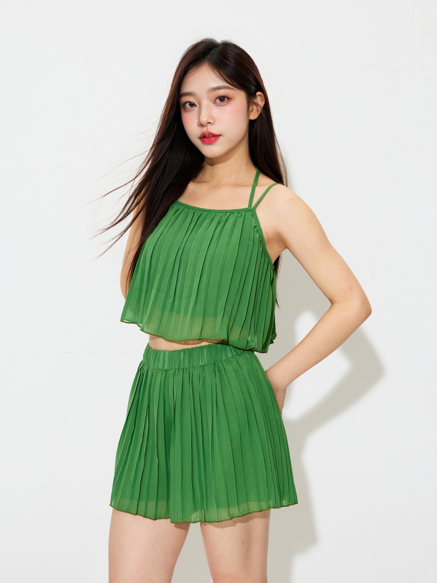 Pleated Cami Top