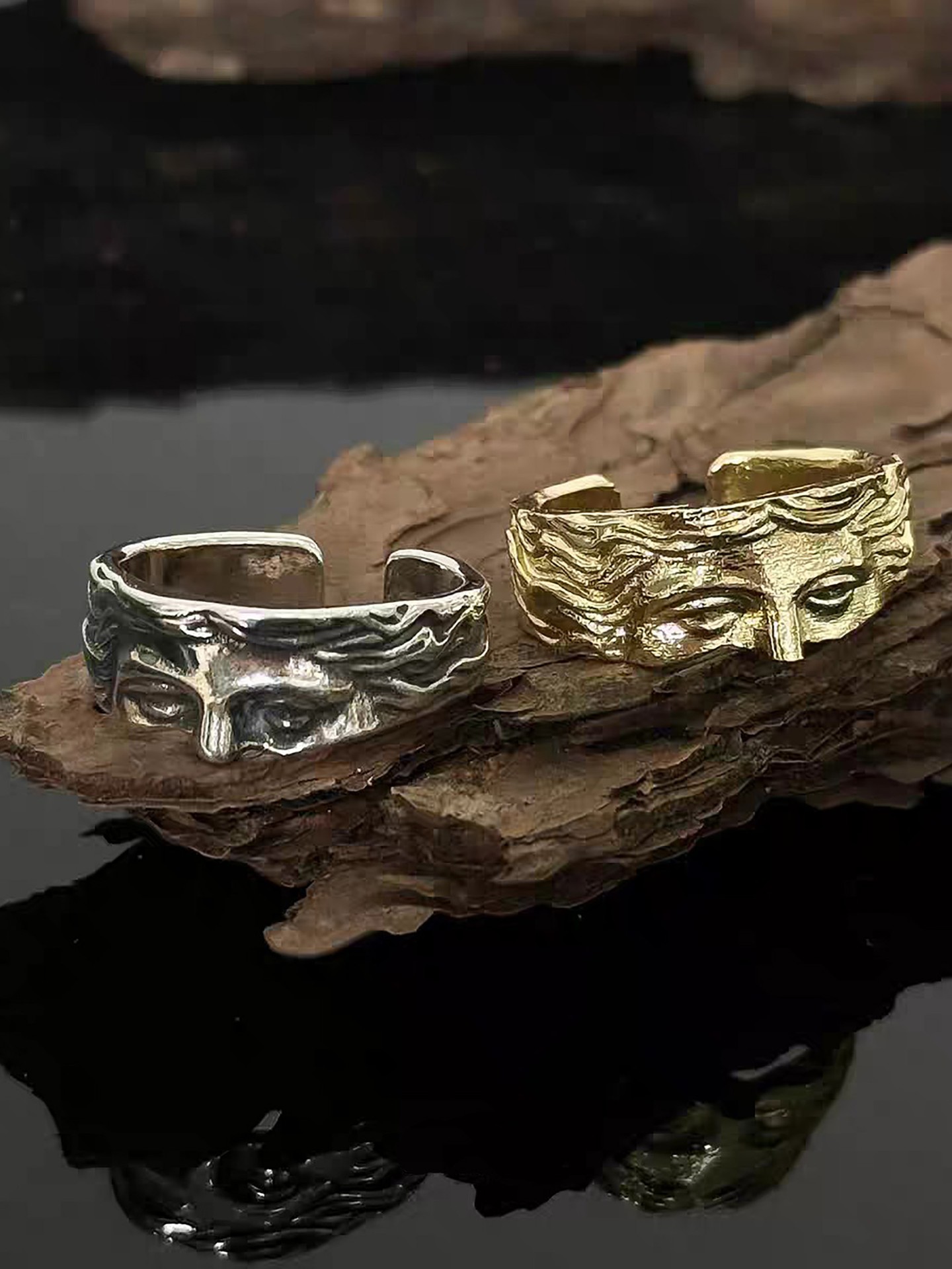 1pc Face Fashion Ring