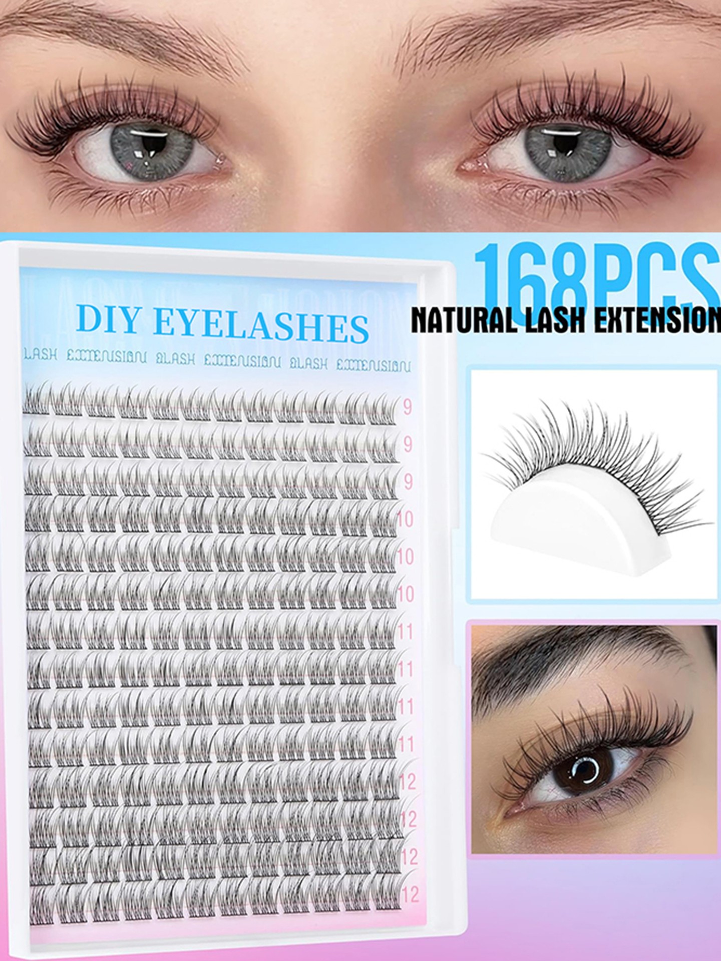 168pcs Eyelash