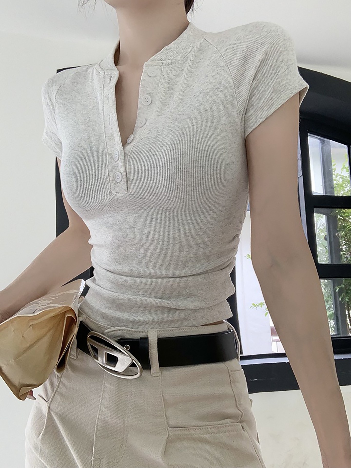 Half Placket T-Shirt