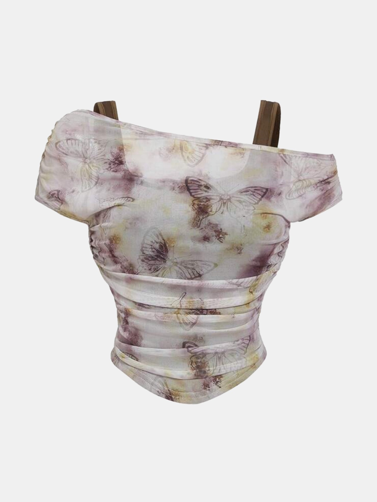 Sweet Fitted Sleeve Butterfly top