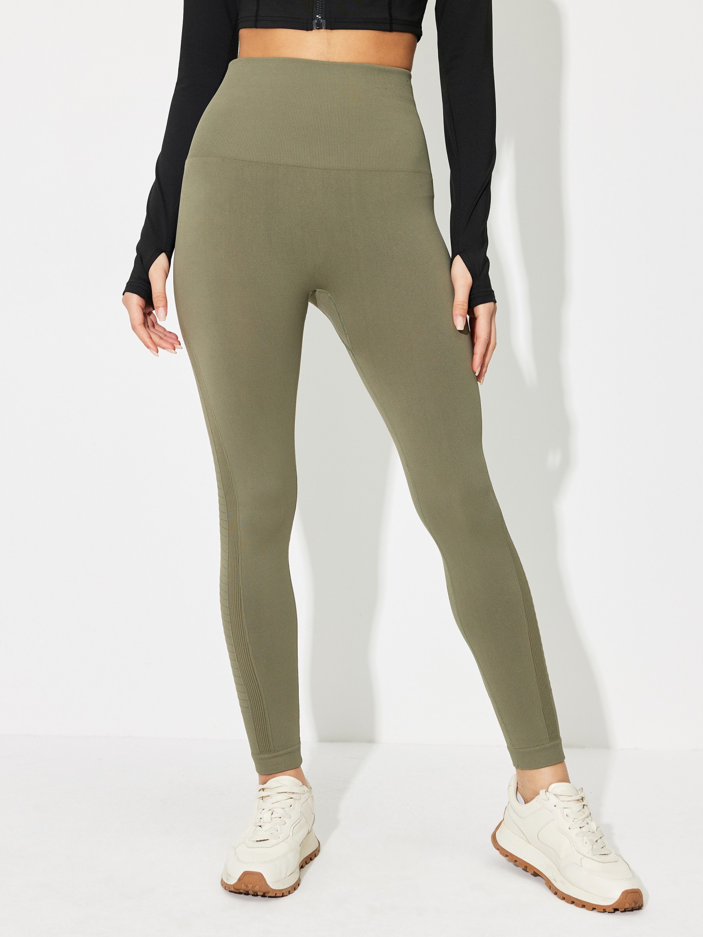 Side Striped Gym Tights
