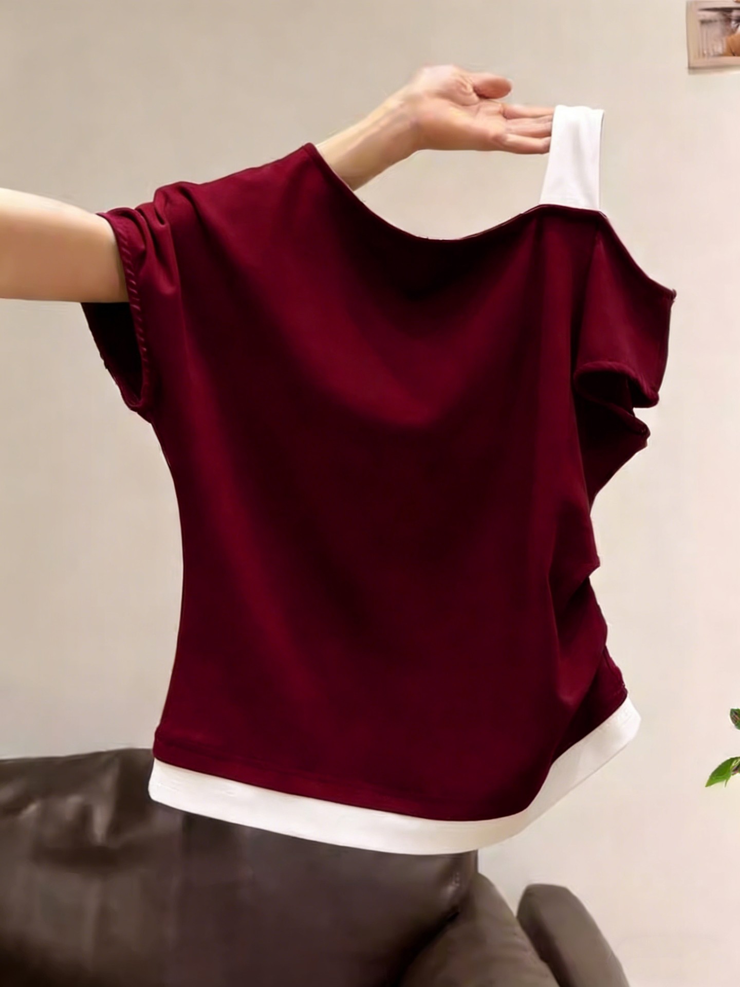 Casual Asymmetric Pullover T-Shirt