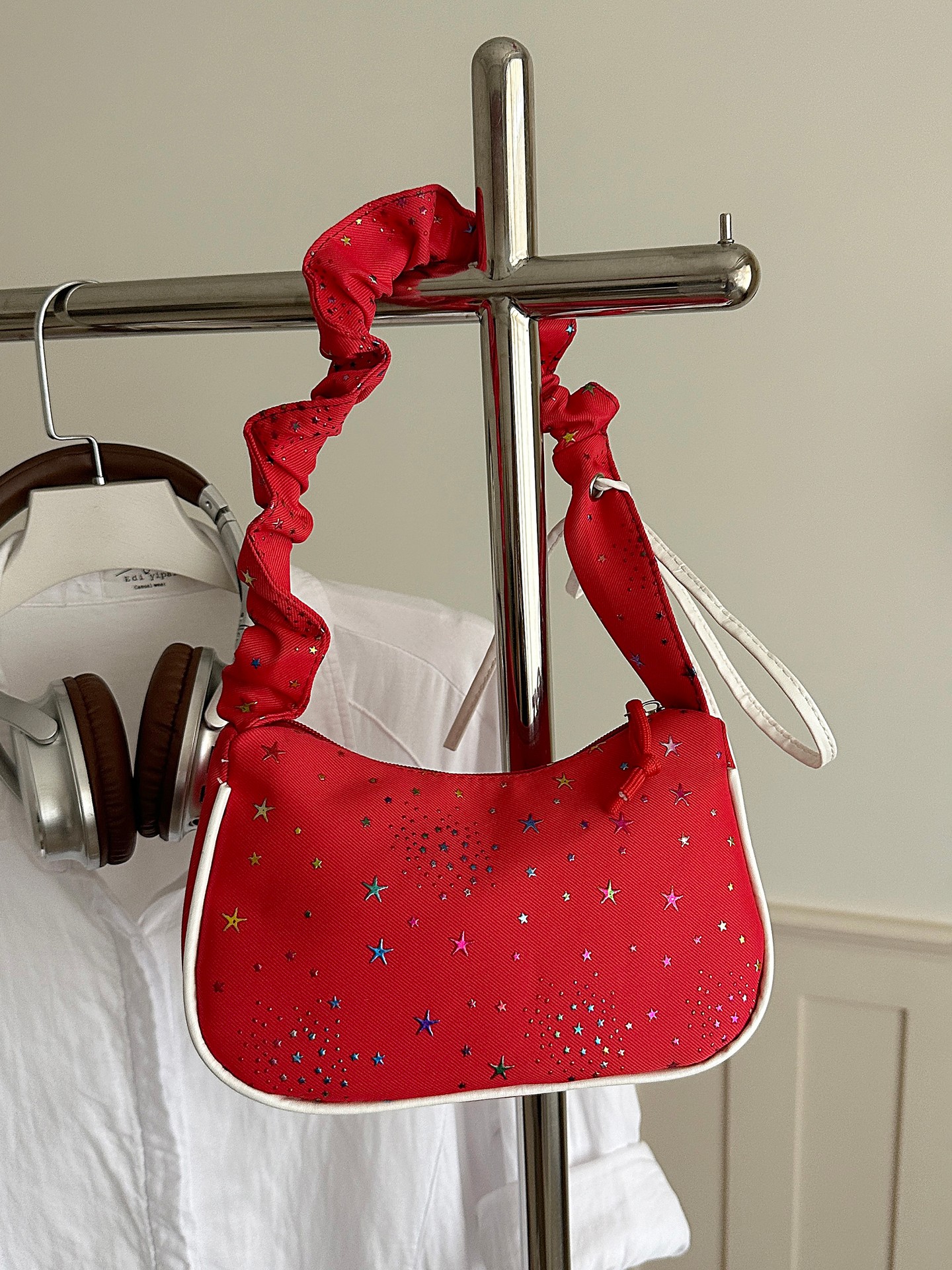 Sequin Detail Shoulder Bag