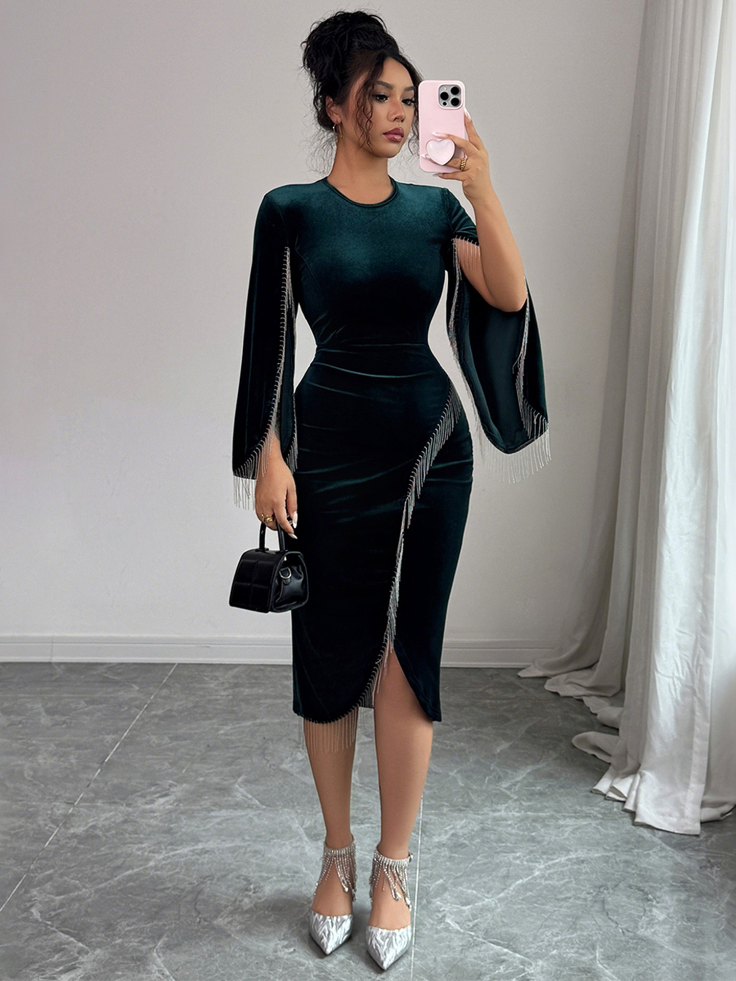 Tailored Bodycon Midi Dress