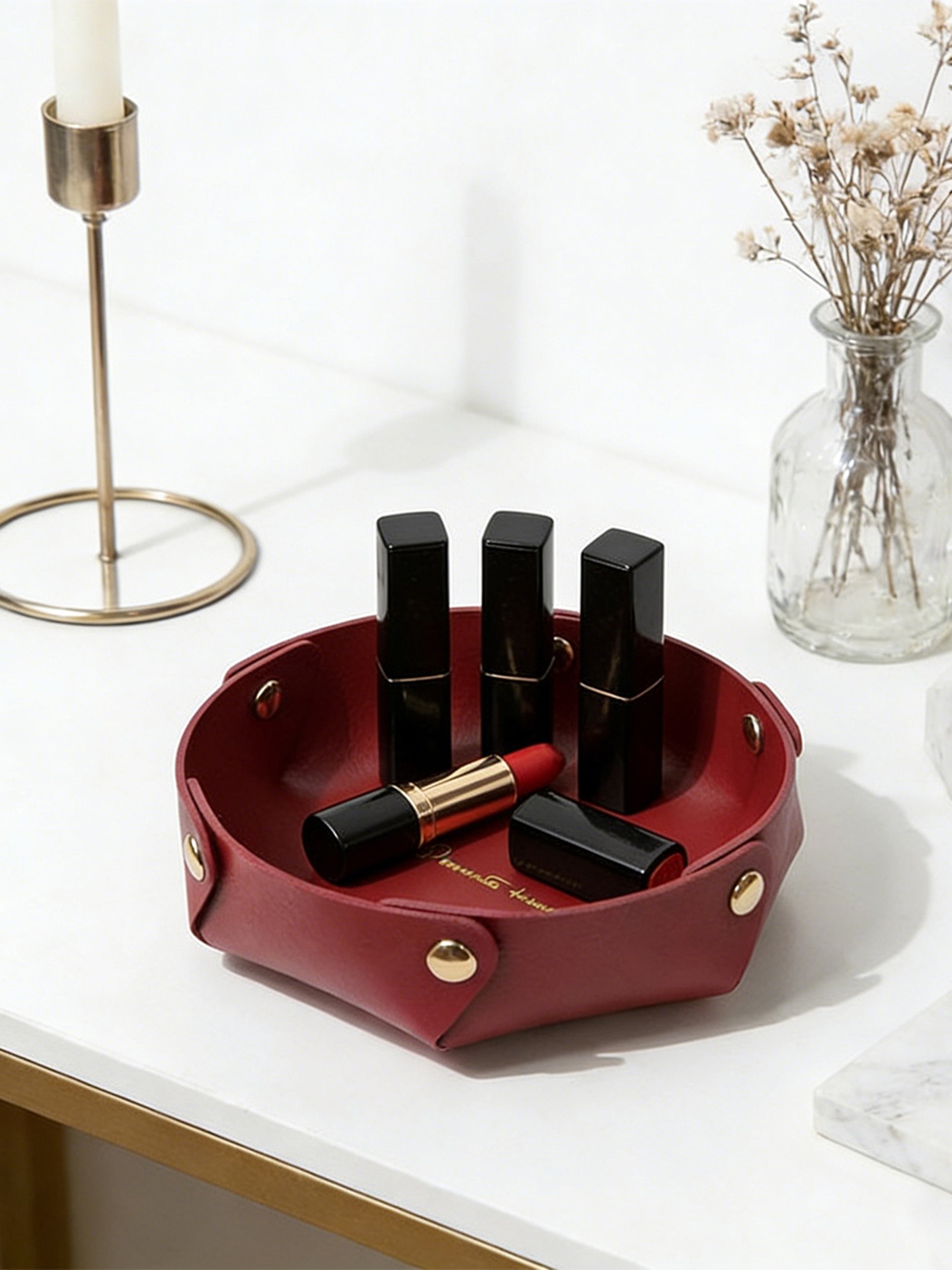 Metal Detail Makeup Box
