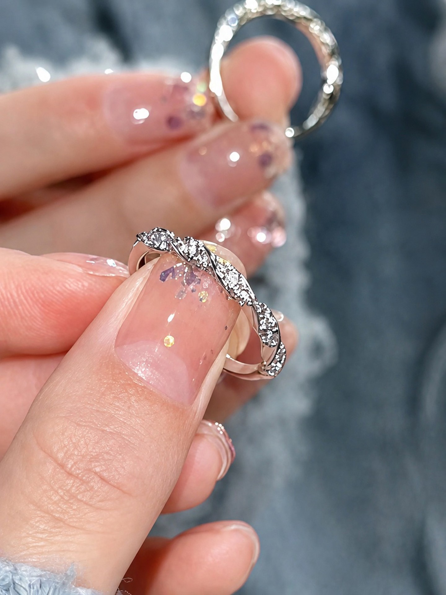 Rhinestone Fashion Ring