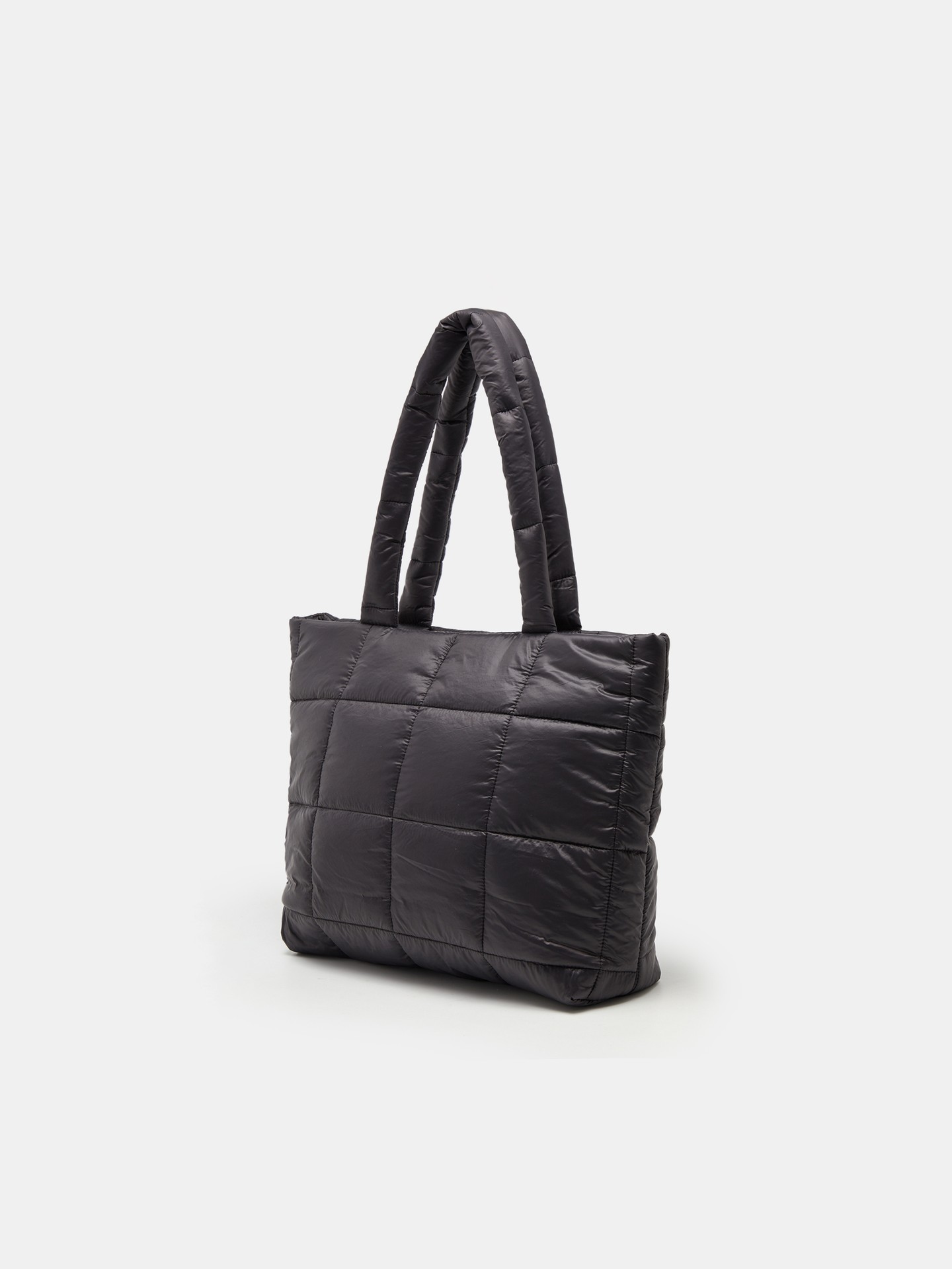 Checkered Bucket Tote Bag