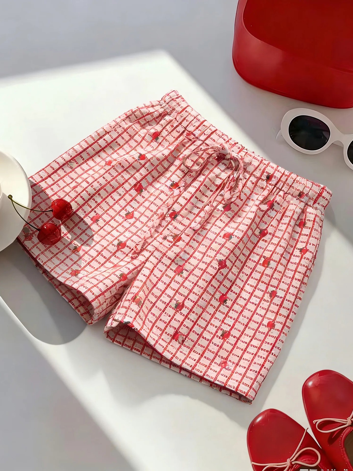 Elastic Wide leg Shorts