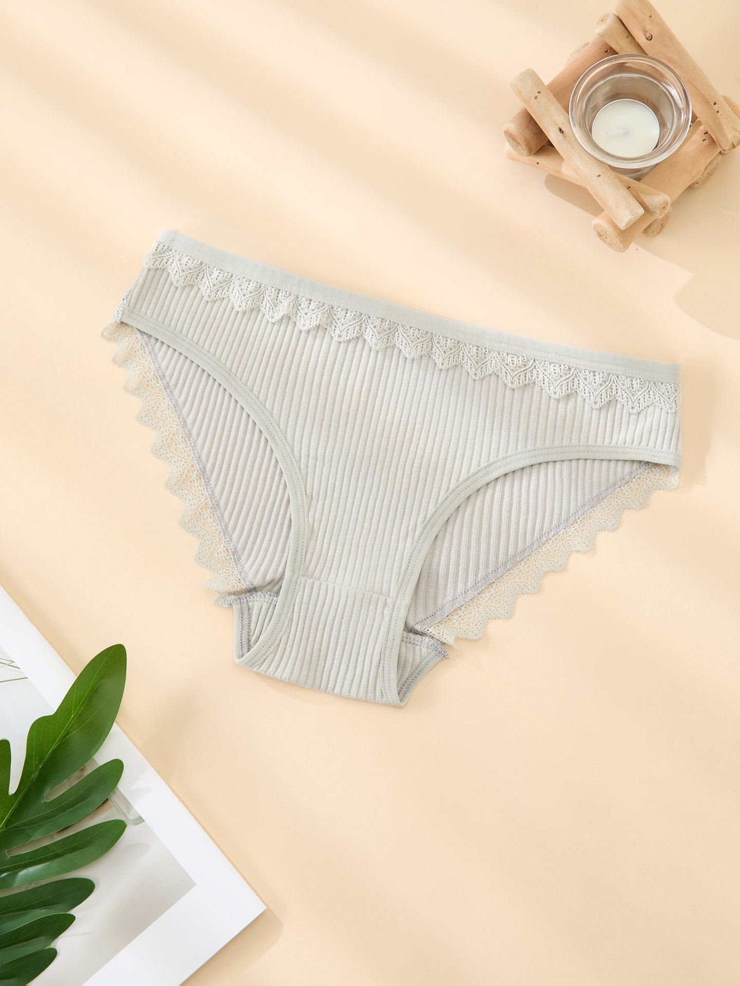 Lace-trimmed Briefs